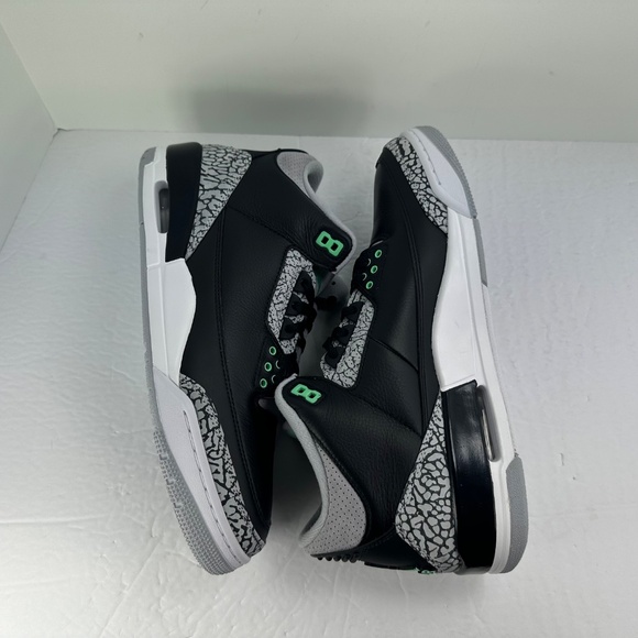Nike Air Jordan 3 Retro Black Green Glow Grey CT8532-031 Men’s Size 11 - Picture 10 of 13